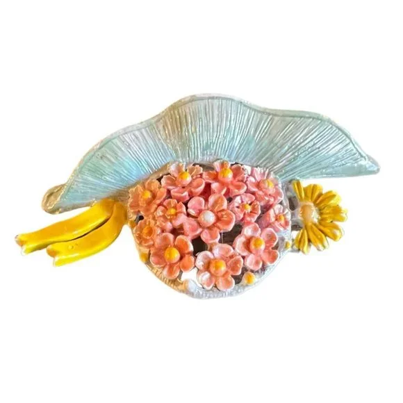 Vintage Beatrix Jewelry BJ Jewel Flower Pin Brooch Accessory - Picture 3 of 16